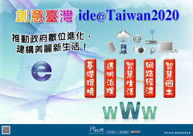 行政院政策文宣 :「創意臺灣 ide@Taiwan2020」