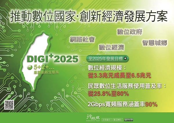 行政院政策文宣 :「推動數位國家 創新經濟發展方案」